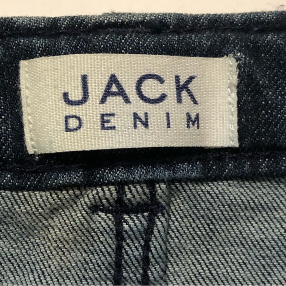 Jack Denim By Janie and Jack Side Stripe Crop Jeans Raw Hem Adjustable Waist - Picture 10 of 14